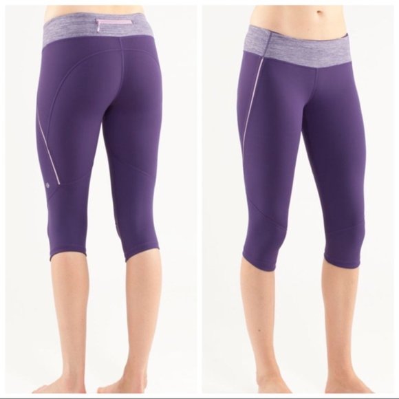 🥳HP🥳Lululemon Excel Crop Concord Grape Legging - Picture 2 of 10